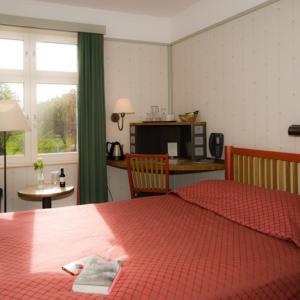 Säng eller sängar i ett rum på STF Hotel Zinkensdamm