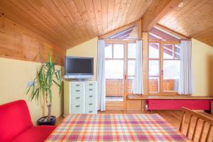 TV a/nebo společenská místnost v ubytování AlpinAppartements Stöckl