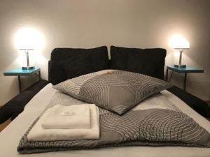 Ένα ή περισσότερα κρεβάτια σε δωμάτιο στο Apartment Erfurt Mitte +5 φωτογραφίες