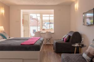 Et opholdsområde på Apartments Magdalena