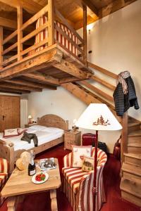 Postel nebo postele na pokoji v ubytování Chalet Mattias