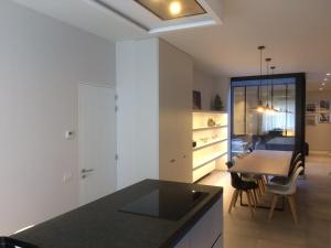Kuchyň nebo kuchyňský kout v ubytování ChilloutOostende