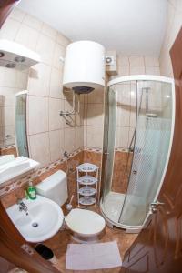 Koupelna v ubytování Guest House Vucicevic