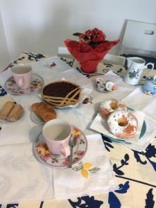 Možnosti raňajok pre hostí v ubytovaní Casa "La Conchiglia"