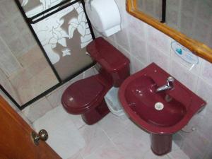 Koupelna v ubytování Hostal Las Palmas