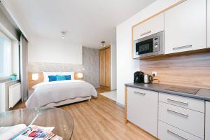 Kuchyňa alebo kuchynka v ubytovaní ActivPark Apartments