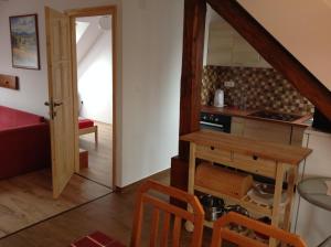 Kuchyňa alebo kuchynka v ubytovaní King Apartman