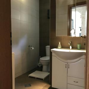 a bathroom with a sink and a toilet at Lux Apartment Sunset in Virpazar +128 photos