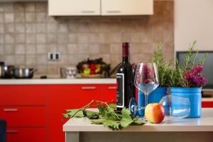 Кухня или мини-кухня в Residence Mediterraneo
