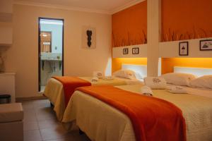 Hotel San Felipe客房内的一张或多张床位