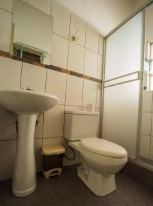Koupelna v ubytování Hostal Catequil
