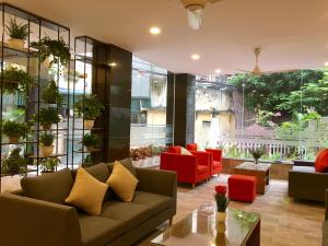 Posezení v ubytování V House 5 Serviced Apartment