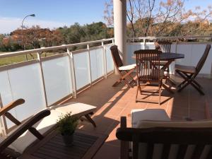 Balkón alebo terasa v ubytovaní Apartamentos Llobregat