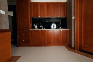 Küche/Küchenzeile in der Unterkunft Lux apartmani Beograd