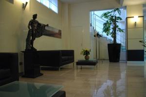 Χώρος καθιστικού στο Hotel Kristall