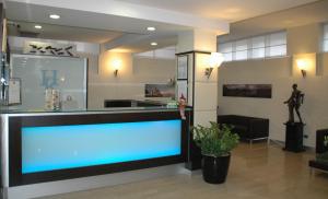 Ο χώρος του λόμπι ή της ρεσεψιόν στο Hotel Kristall