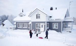 Miekojärvi Resort v zimě