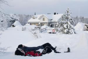 Miekojärvi Resort v zimě