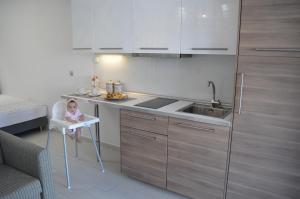 Kuchnia lub aneks kuchenny w obiekcie Aqua Luxury Villas