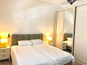 Katil atau katil-katil dalam bilik di Studio Apartment in Bat-Yam