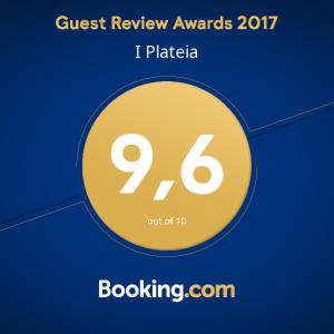 Certifikát, hodnocení, plakát nebo jiný dokument vystavený v ubytování I Plateia