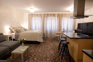 Postel nebo postele na pokoji v ubytování Bed&Bike Prachatice