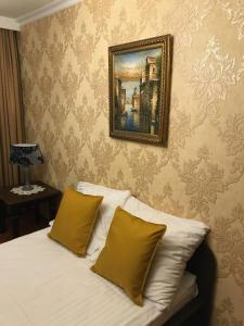 En eller flere senge i et værelse på Hotel Restauracja Willa Radwan