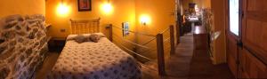 Cama o camas de una habitación en Apartamentos Rurales A Torre