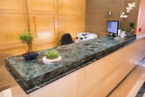 TV a/nebo společenská místnost v ubytování Hotel Simancas