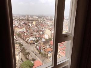En generell vy över Hai Phong eller utsikten över staden från lägenheten