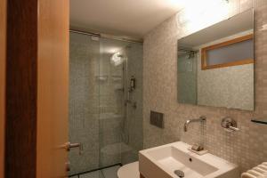 Koupelna v ubytování Albergo Milano