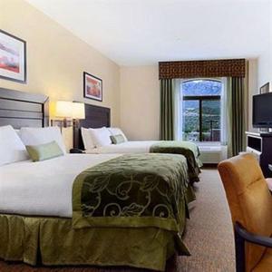 Cette chambre comprend 2 lits et une fenêtre. dans l'établissement Holiday Inn Express & Suites Oro Valley-Tucson North, an IHG Hotel, à Oro Valley