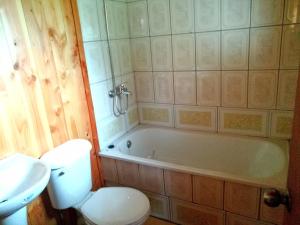 Koupelna v ubytování Hotel Catripulli