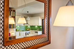 A kitchen or kitchenette at Platanias Sky View