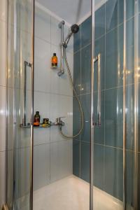 A bathroom at Platanias Sky View