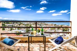 A balcony or terrace at Platanias Sky View