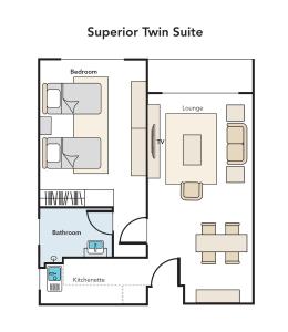 Půdorys ubytování Acappella Suite Hotel, Shah Alam