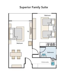 Půdorys ubytování Acappella Suite Hotel, Shah Alam