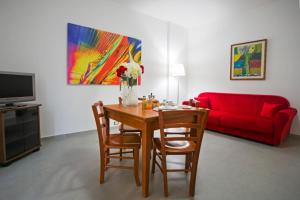 TV a/nebo společenská místnost v ubytování Gaeta apartament