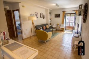 Posezení v ubytování Cuencaloft Casita de la Luz