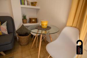 Posezení v ubytování Cuencaloft Casita de la Luz
