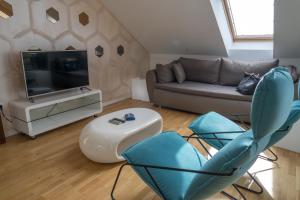 TV a/nebo společenská místnost v ubytování Luxury 3-bedroom apartment Zen