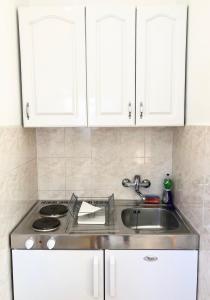 Kuchyň nebo kuchyňský kout v ubytování Apartments Ema
