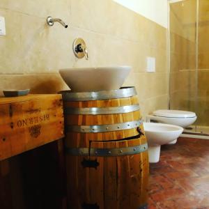 カンピーリア・マリッティマにあるal CAVOUR 21の洗面台とトイレ付きのバスルーム