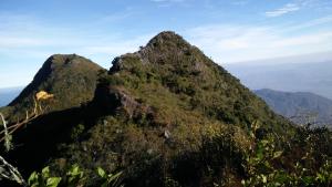 山景或在旅舍看到的山景