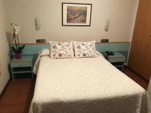 Postel nebo postele na pokoji v ubytování Hotel Pelayo