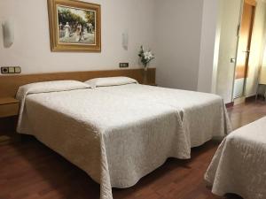 Postel nebo postele na pokoji v ubytování Hotel Pelayo