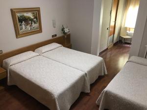 Postel nebo postele na pokoji v ubytování Hotel Pelayo