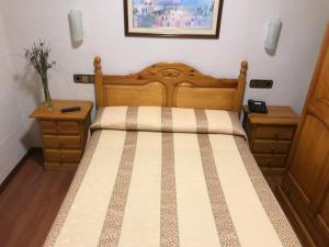 Postel nebo postele na pokoji v ubytování Hotel Pelayo