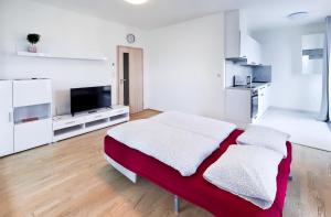 Kuchyňa alebo kuchynka v ubytovaní Garden Towers Apartments
